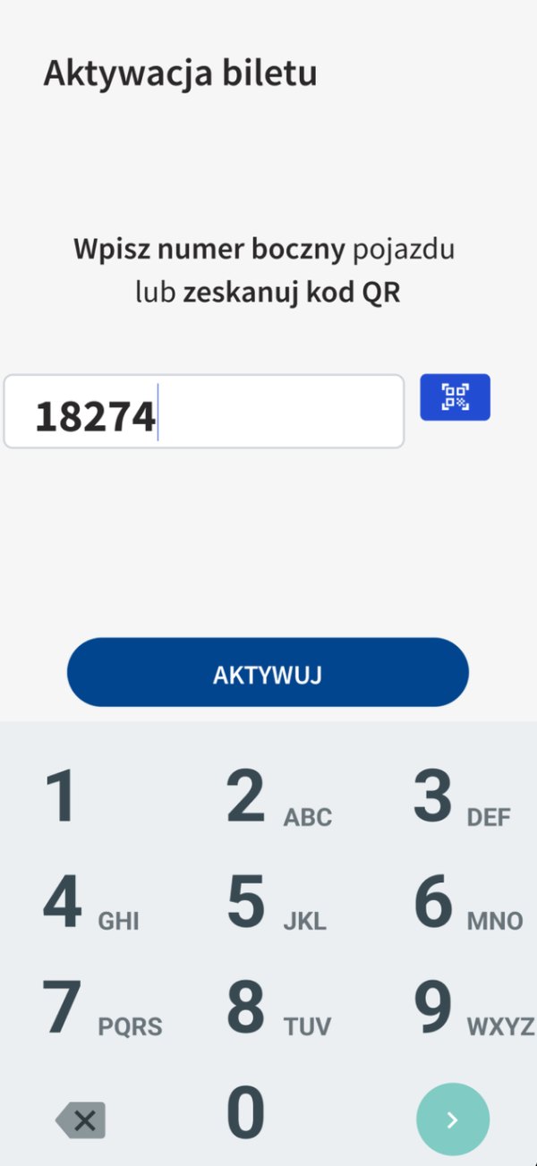 MKM Szczecin 2.0: aktywacja biletu numerem bocznym lub kodem QR