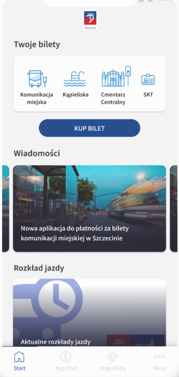 A tak wygląda gotowa aplikacja: MKM Szczecin 2.0