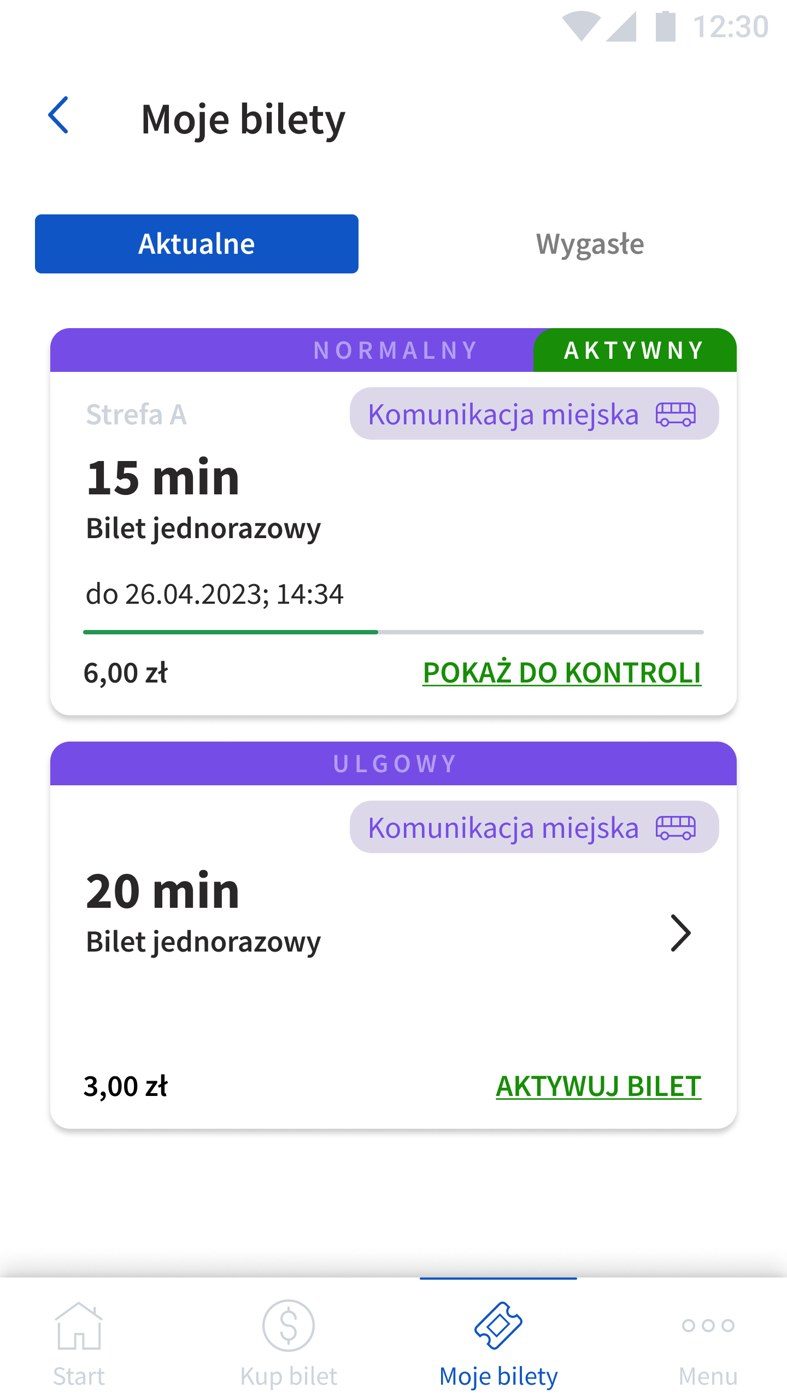 Bilet okresowy w telefonie